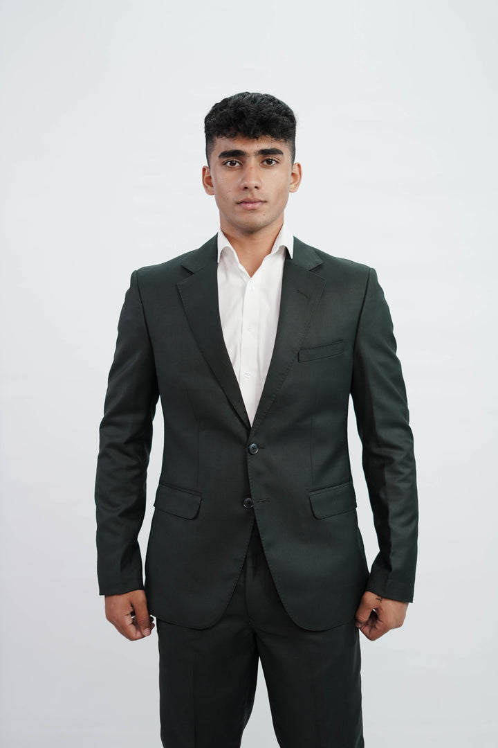2-Piece Men Black suit- Custom Fit High-End Formalwear for Every Occasion - Imperial Stitch
