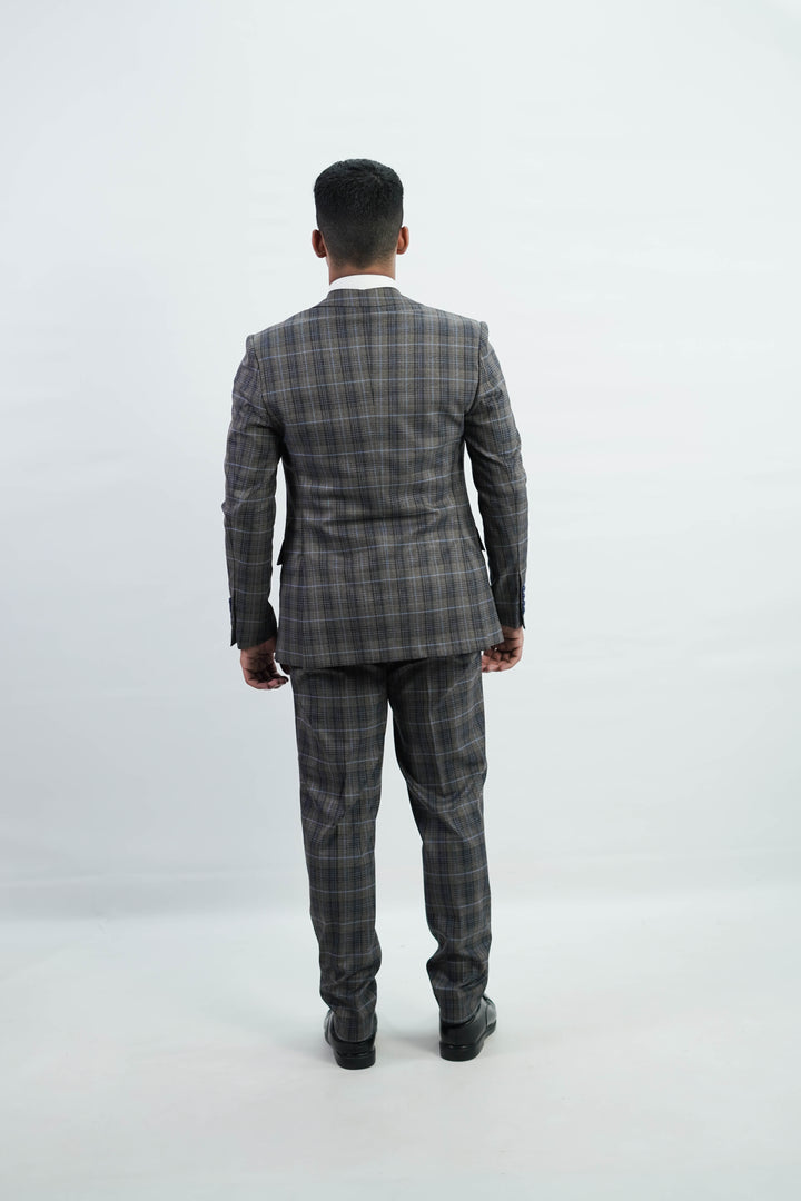 3-Piece Grey Tweed suit- Custom Fit High-End Formalwear for Every Occasion - Imperial Stitch
