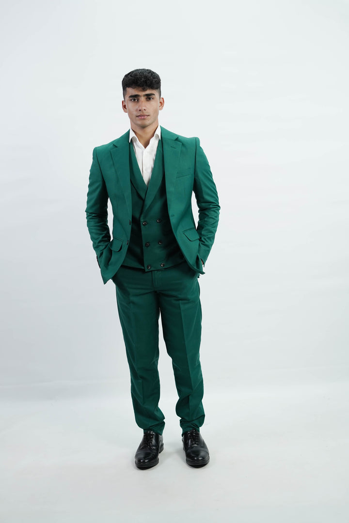 Men’s Green 3-Piece suit-Classic wedding & formal business wear - Imperial Stitch
