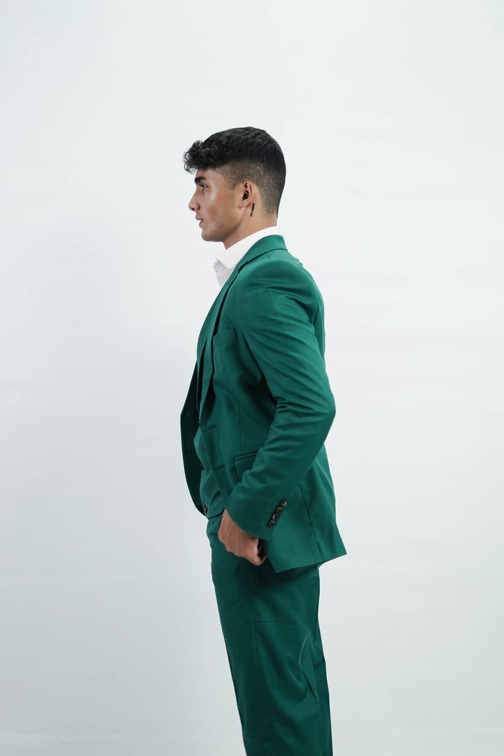 Men’s Green 3-Piece suit-Classic wedding & formal business wear - Imperial Stitch