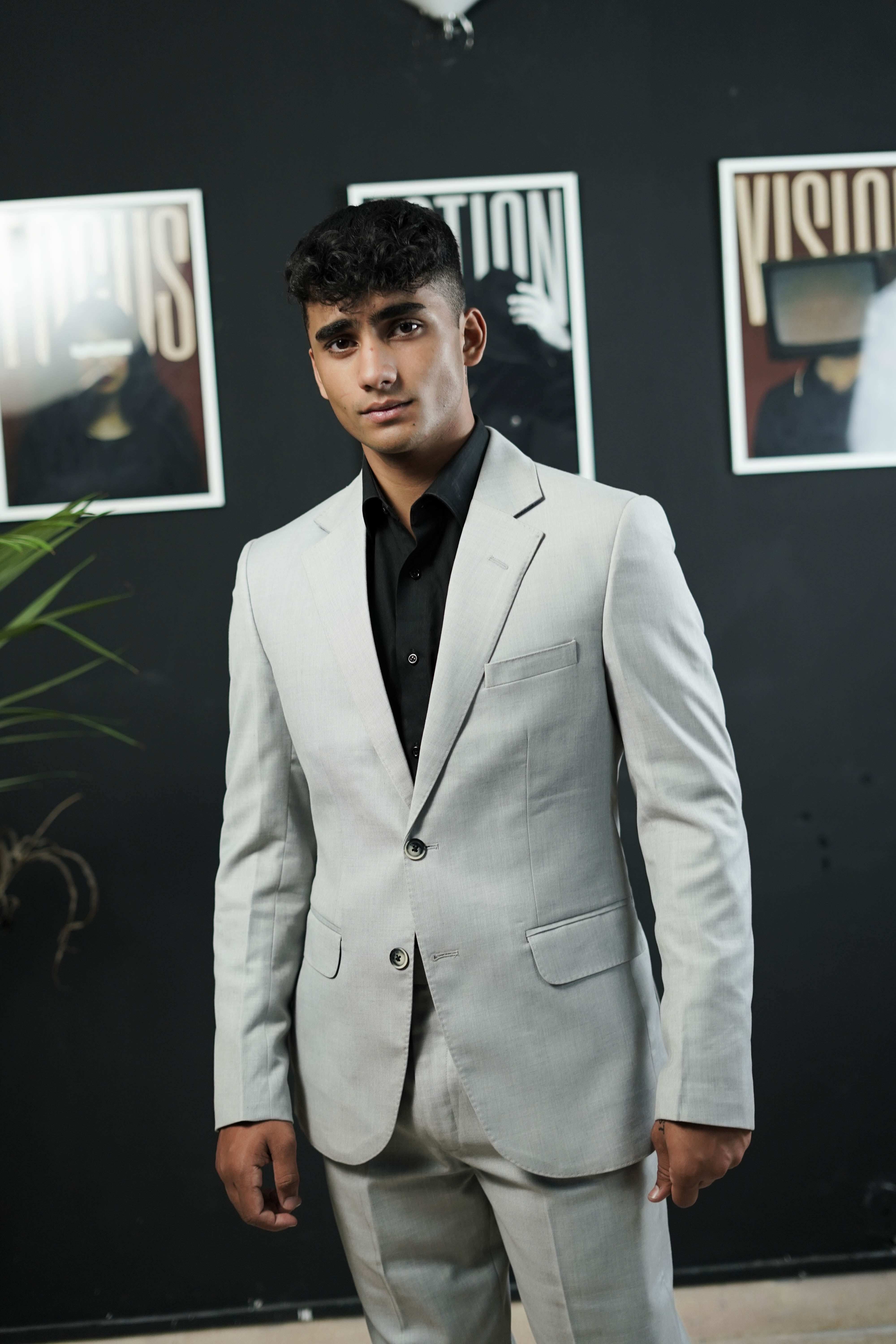 3-Piece Men Grey suit- Custom Fit High-End Formalwear for Every Occasion - Imperial Stitch