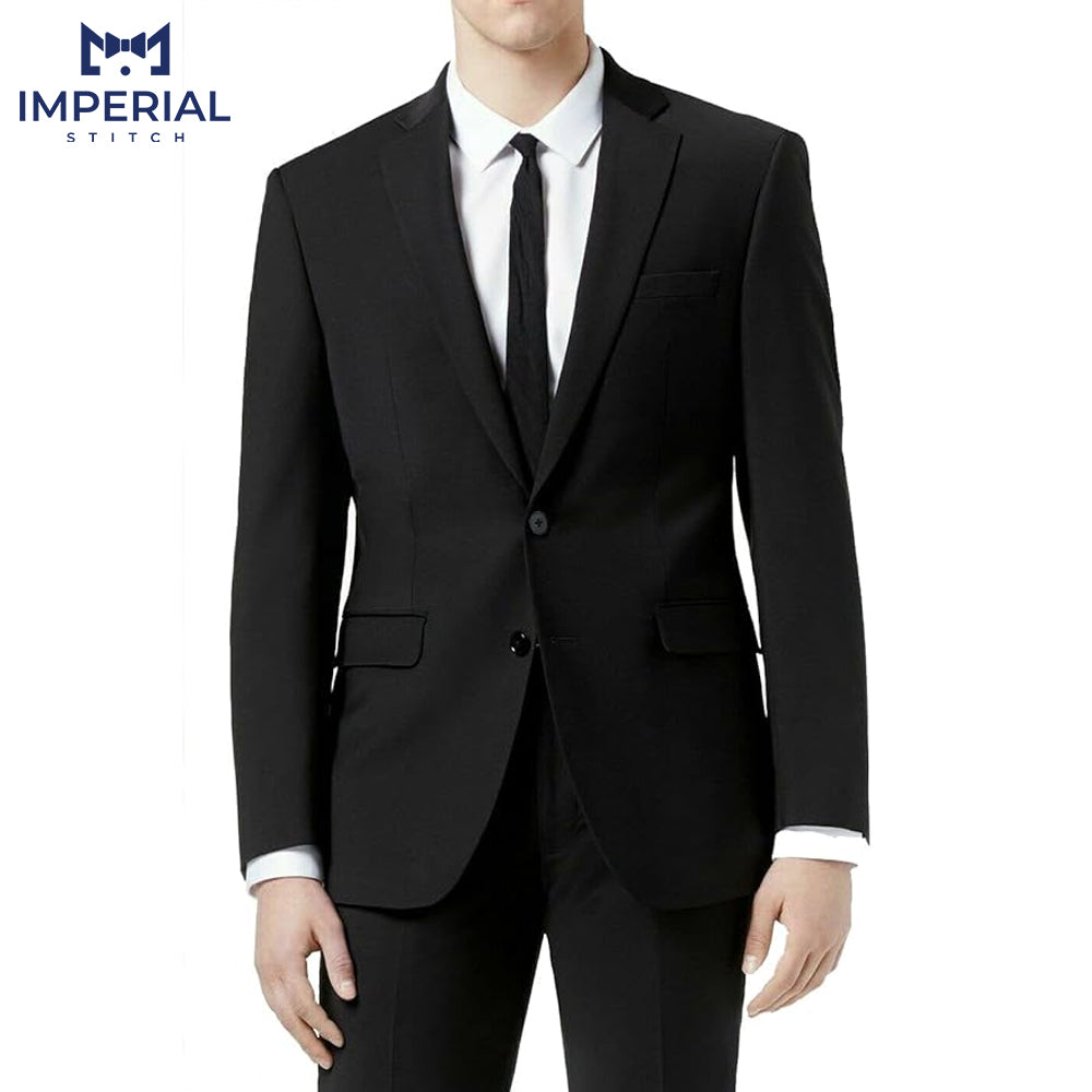 Men’s 2-Piece Formal All Black Suit - Classic & Elegant Formalwear