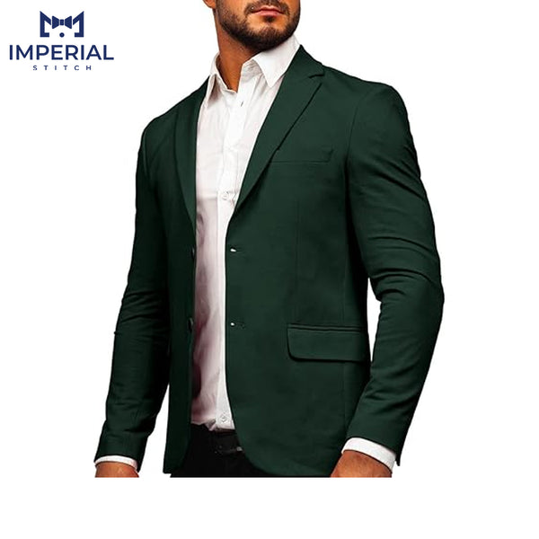 Men’s Blazer Green Linen Jacket for men - Lightweight & Stylish Formalwear - Imperial Stitch