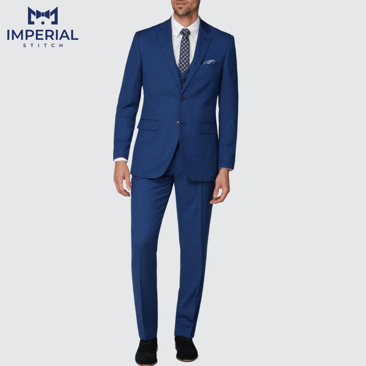 The Gentlemen Slim Fit Blue 2 Piece Suit for Men – Modern Formalwear for All Occasions - Imperial Stitch