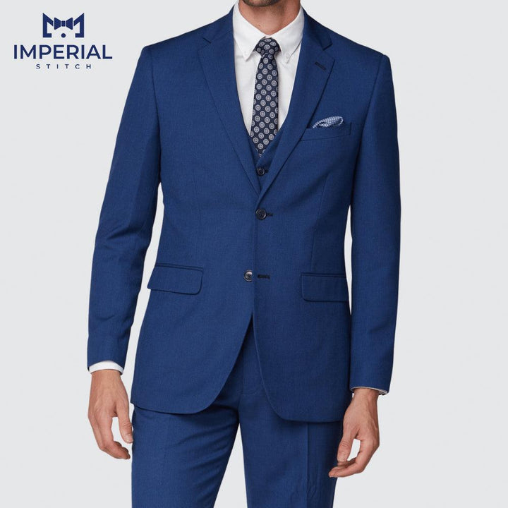 The Gentlemen Slim Fit Blue 2 Piece Suit for Men – Modern Formalwear for All Occasions - Imperial Stitch
