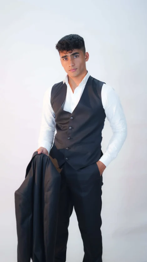 Men Black Three-Piece suit - Wedding Prom Suit