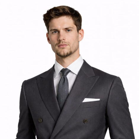 The Charcoal Double Breasted Two Piece Suit