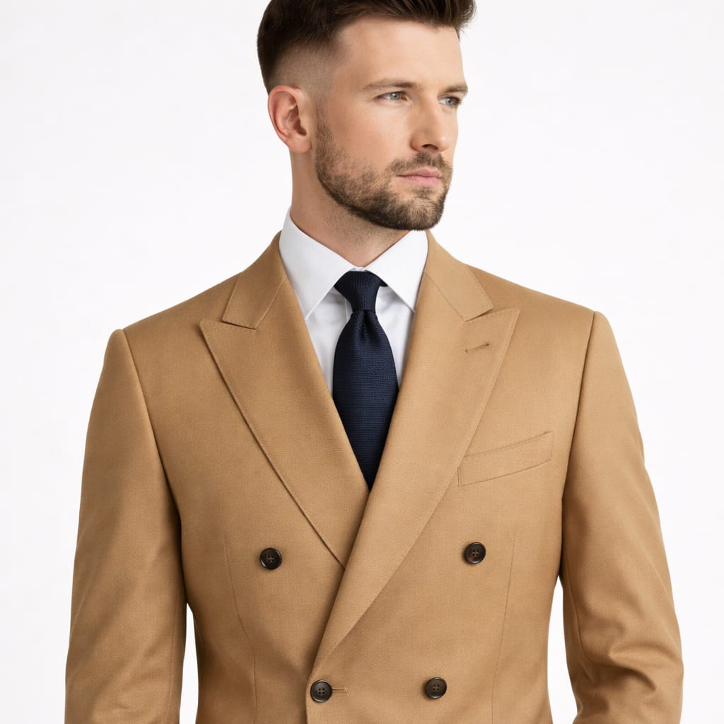 The Sand Double Breasted Two Piece Suit